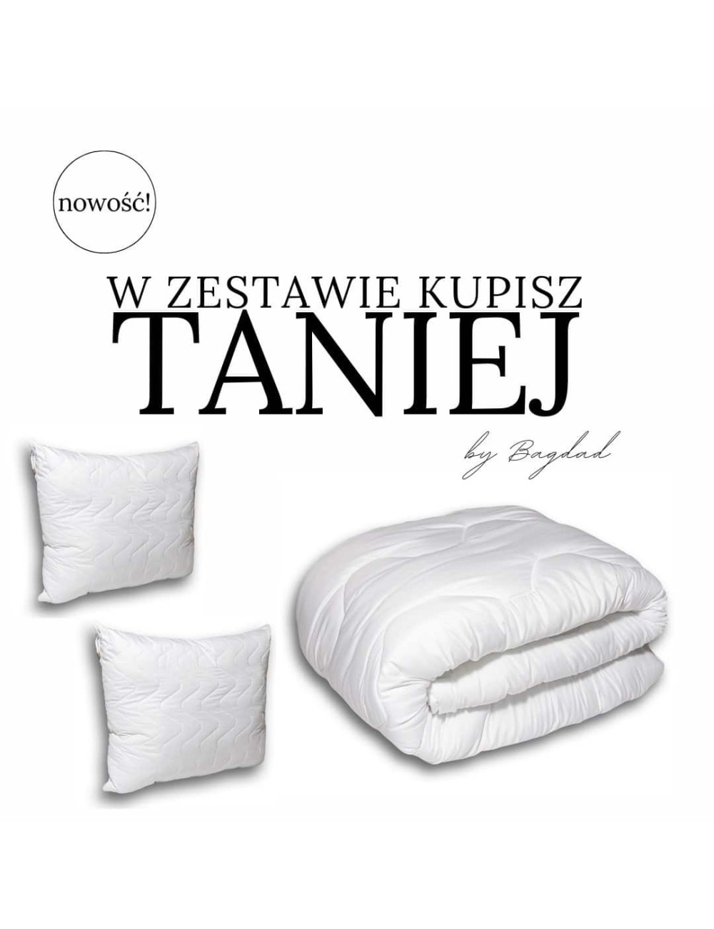 Komplet kołdra i poduszki 200x220