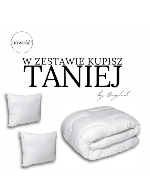 Komplet kołdra i poduszki 160x200