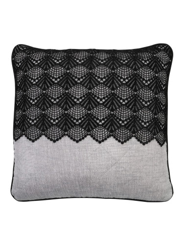 Zestaw poszewek dekoracyjnych pikowanych srebrnych SHINY