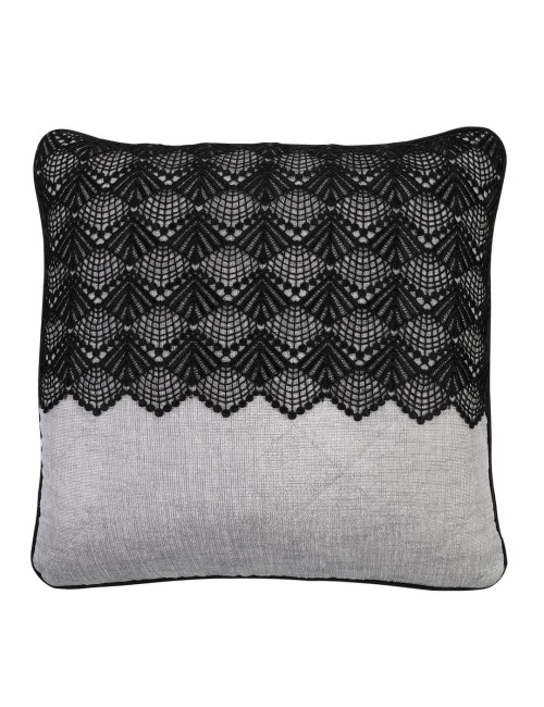 Zestaw poszewek dekoracyjnych pikowanych srebrnych SHINY