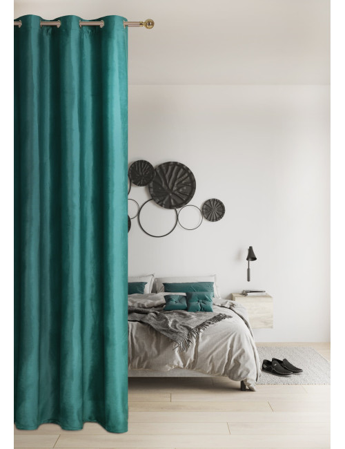 Zasłona na przelotkach 140x250 turkus jasny MONIKA