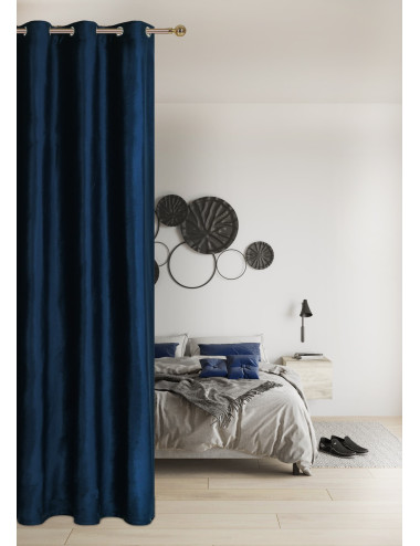 Zasłona na przelotkach 140x250 granatowa MONIKA
