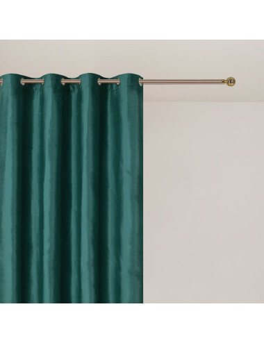 Zasłona na przelotkach 140x250 turkus ciemny MONIKA