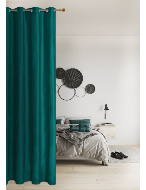 Zasłona na przelotkach 140x250 turkus ciemny MONIKA