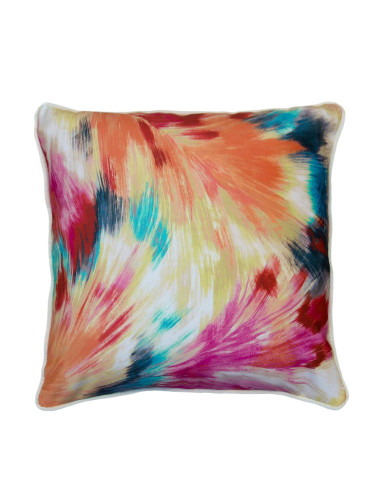 Poszewka ozdobna 45x45 IMPRESSIO Velvet kolorowy pędzel