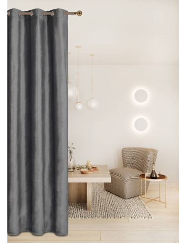 Zasłona na przelotkach 140x250 jasna szara MONIKA