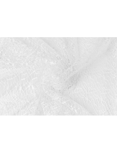 Biała firana na taśmie marszczącej 140x270 siatka