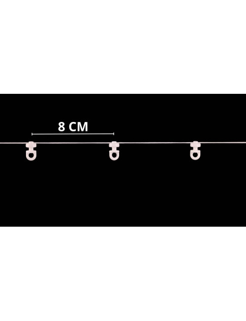 Ślizg na sznurku do systemu WAVE fala co 8 cm biały