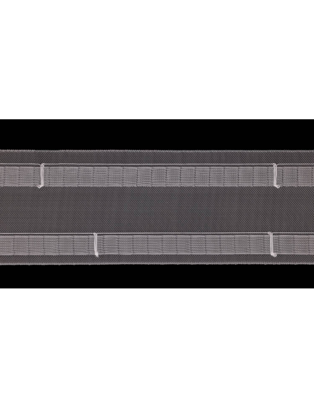 Taśma fala do firan i zasłon szerokość 77 mm, szerokość 7.7 cm, taśma WAVE biała