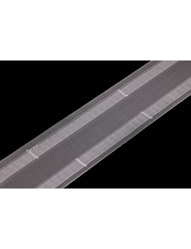 Taśma fala do firan i zasłon szerokość 77 mm, szerokość 7.7 cm, taśma WAVE biała