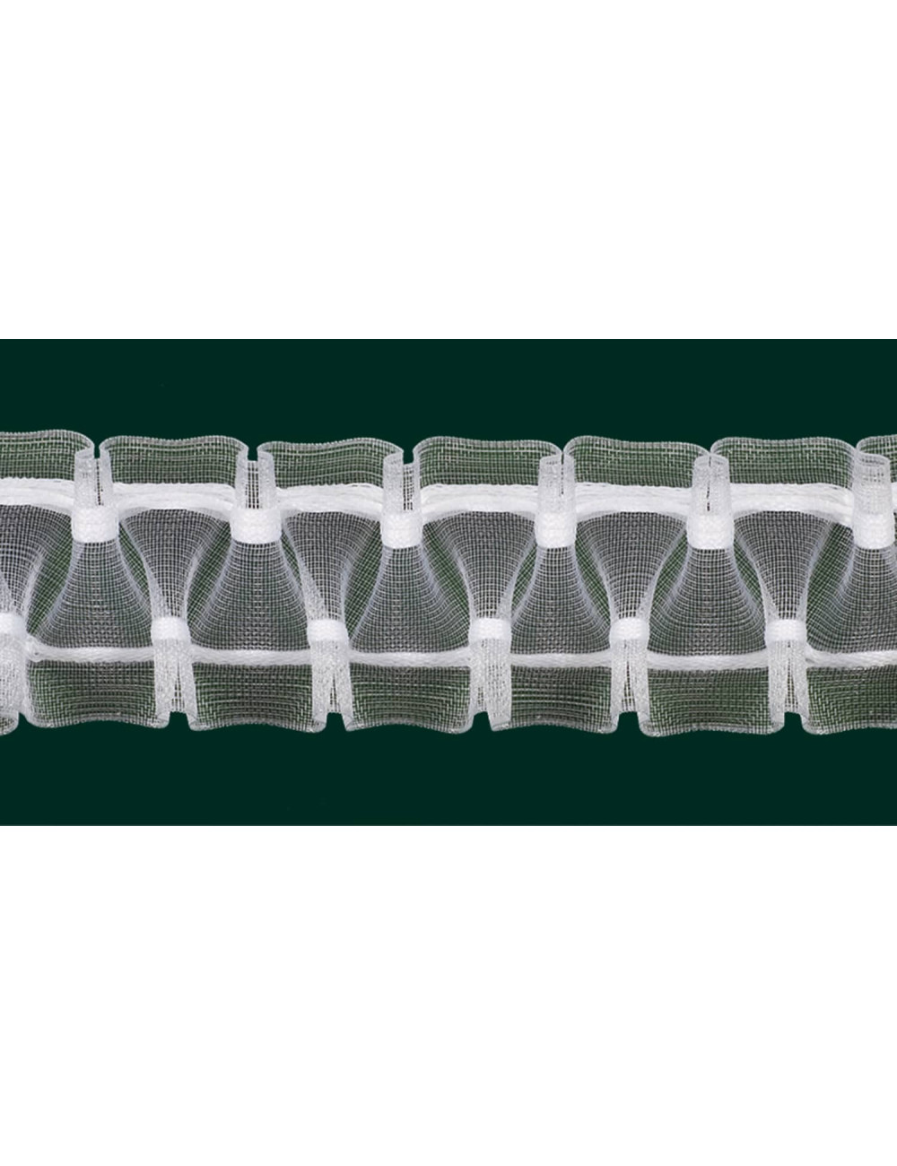 Taśma SMOK do firan i zasłon szerokość 50 mm szerokość 5 cm, marszczenie 1:2,5