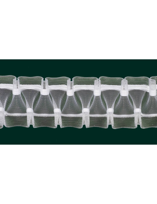 Taśma SMOK do firan i zasłon szerokość 50 mm szerokość 5 cm, marszczenie 1:2,5 - 1