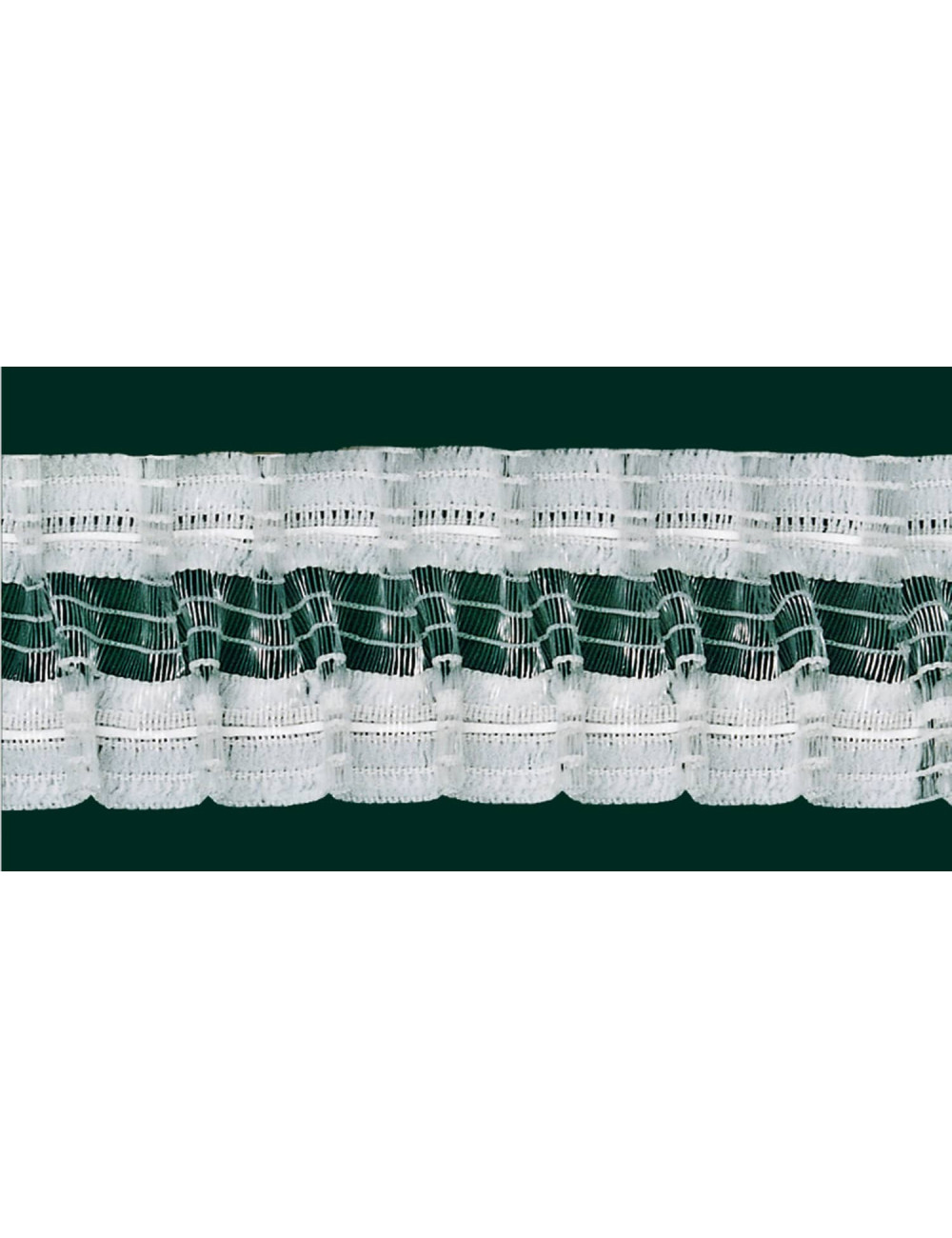 Taśma SMOK z rzepem do lambrekinów szerokość 55 mm szerokość 5,5 cm, marszczenie 1:2