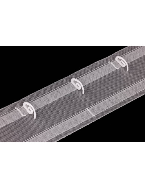 Haczyk ślimak do systemu fala agrafka francuska biała