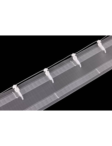 Haczyk ślimak do systemu fala agrafka francuska biała - 5