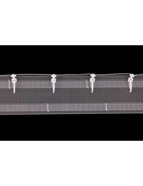 Haczyk ślimak do systemu fala agrafka francuska biała