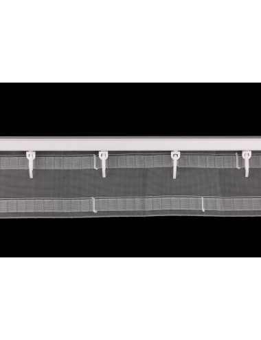 Haczyk ślimak do systemu fala agrafka francuska biała - 7