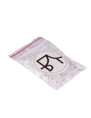 Haczyk ślimak do systemu fala agrafka francuska biała - 9