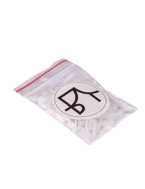 Haczyk ślimak do systemu fala agrafka francuska biała