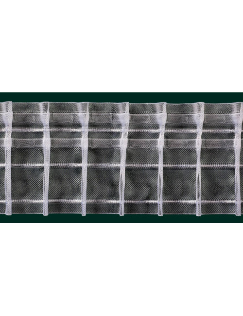 Taśma marszcząca OŁÓWEK transparentna do firan i zasłon szerokość 80 mm szerokość 8 cm, marszczenie 1:2,5 - 1