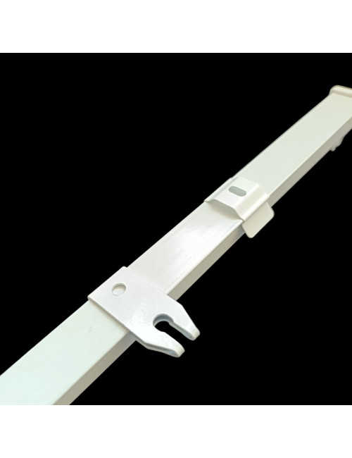 Uchwyt sufitowy do szyn TS zaciskowy biały