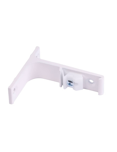 Uchwyt ścienny do szyn TS pojedynczy biały 75mm