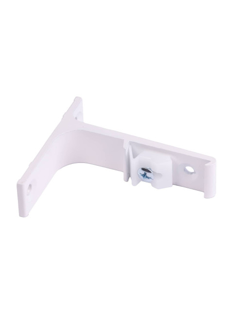 Uchwyt ścienny do szyn TS pojedynczy biały 75mm