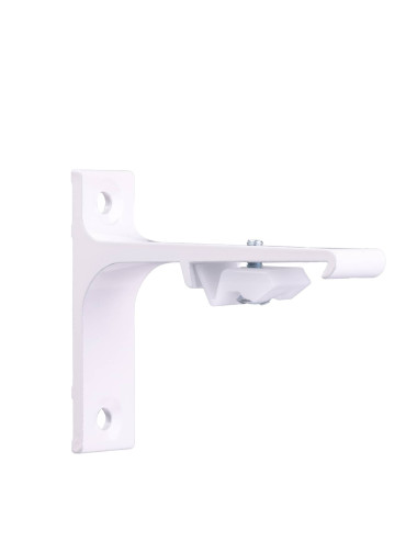 Uchwyt ścienny do szyn TS pojedynczy biały 75mm