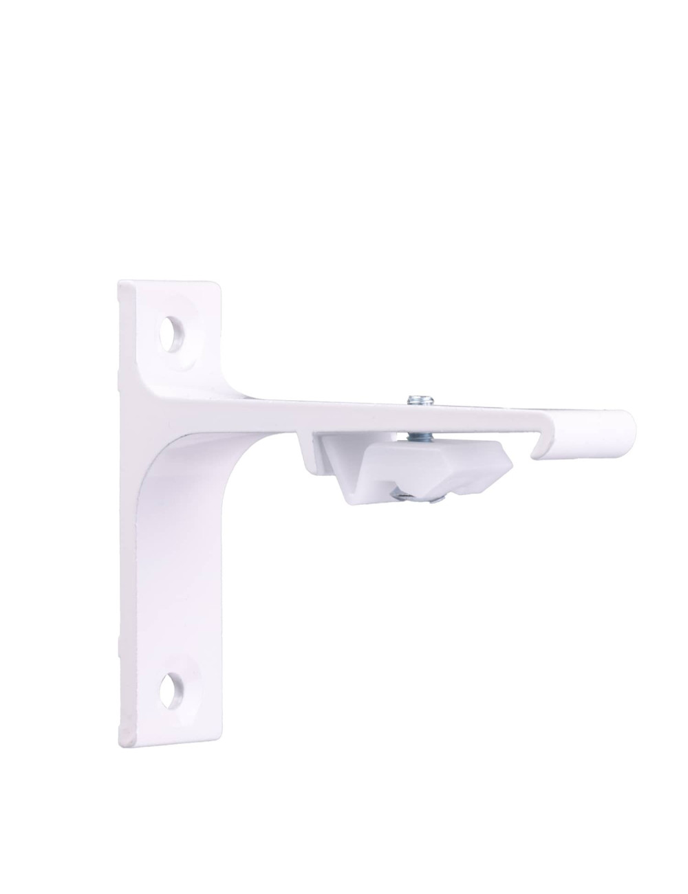 Uchwyt ścienny do szyn TS pojedynczy biały 75mm