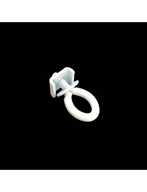 Blokada do TS przykręcana biała z oczkiem