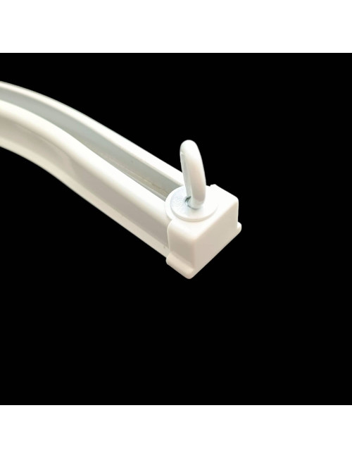 Zaślepka do TS końcówka przykręcana biała z oczkiem