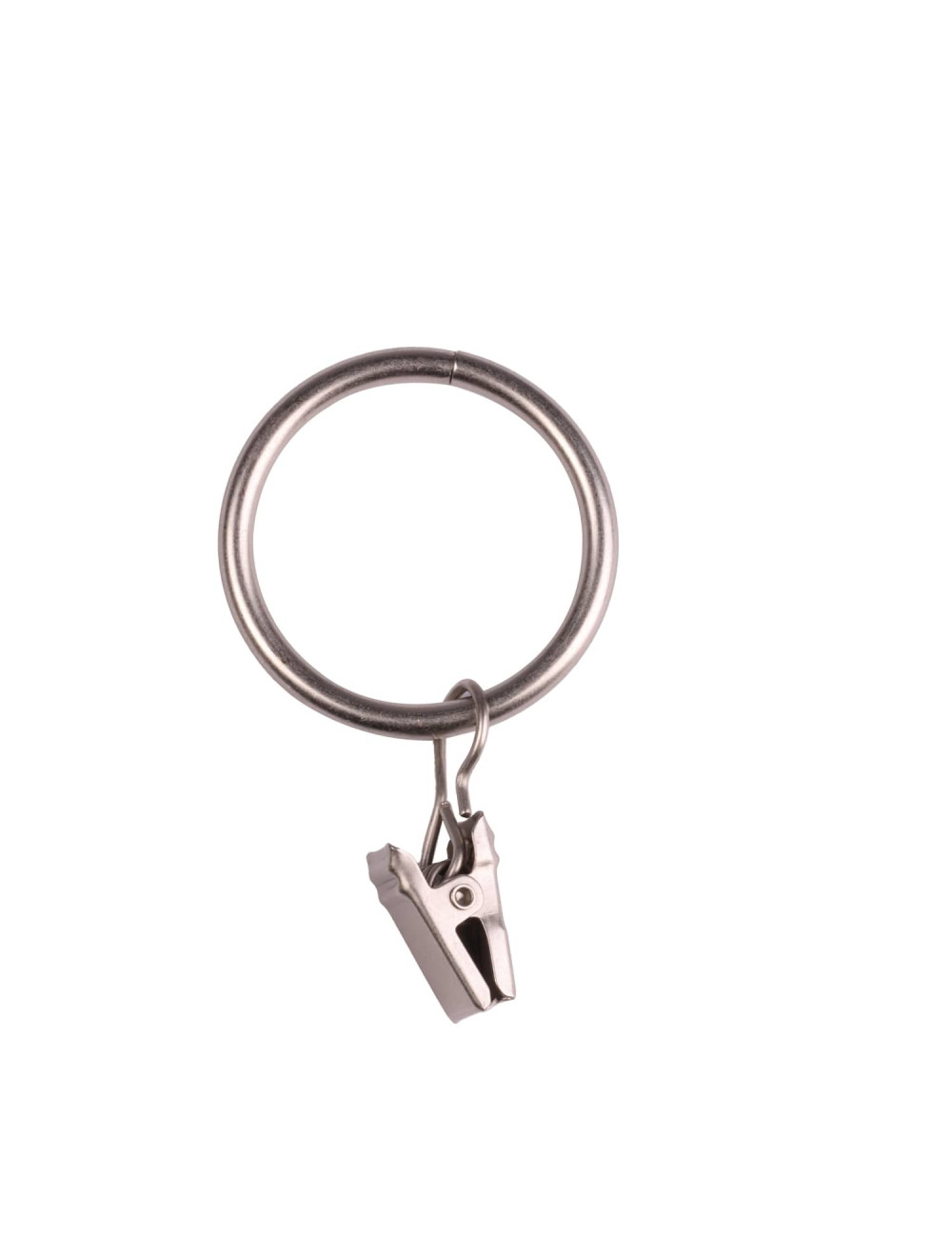 Żabka z kółkiem satyna nikiel 25 mm srebrny mat