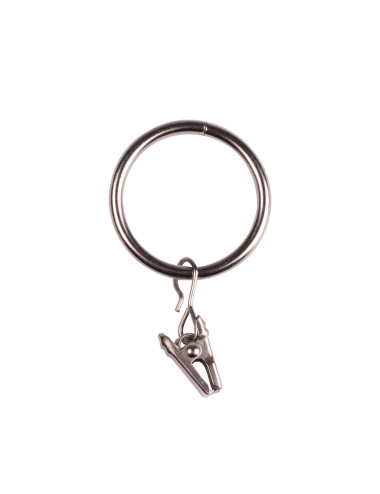 Żabka z kółkiem chrom 25 mm srebrny połysk