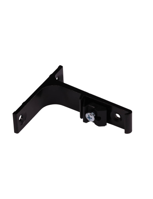 Uchwyt ścienny do szyn TS pojedynczy czarny 75mm