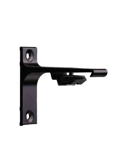 Uchwyt ścienny do szyn TS pojedynczy czarny 75mm