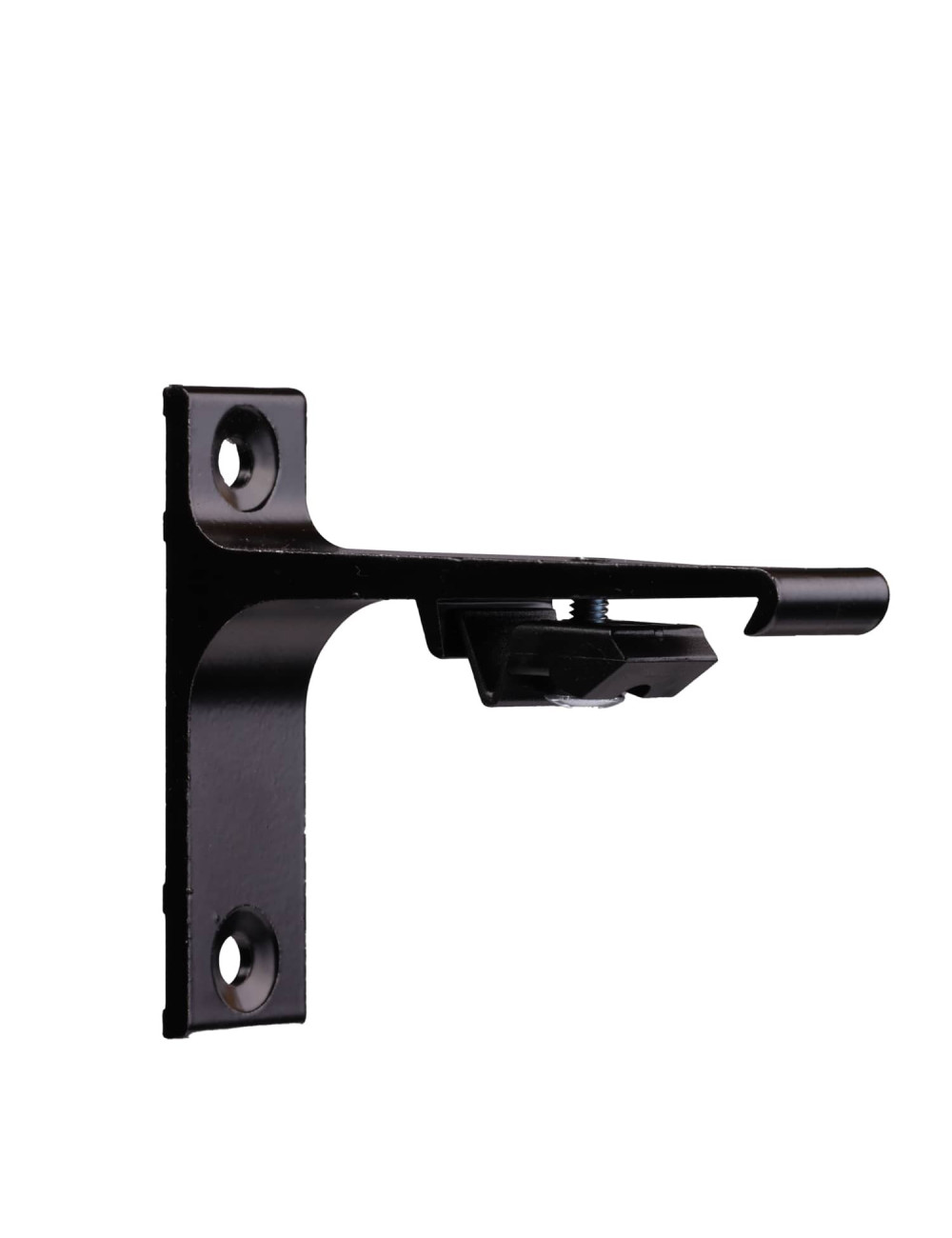 Uchwyt ścienny do szyn TS pojedynczy czarny 75mm