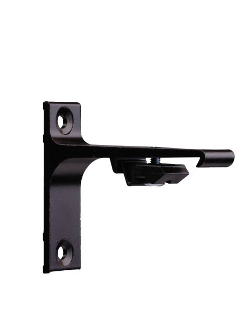 Uchwyt ścienny do szyn TS pojedynczy czarny 75mm