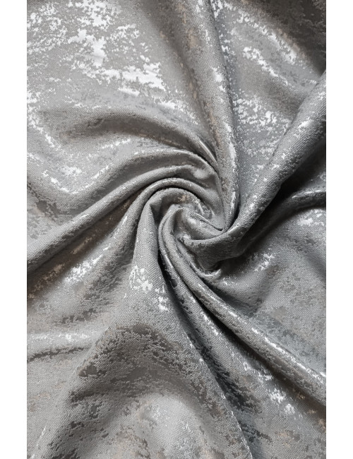 Zasłona gotowa 150x250 przelotki jasnoszara kółka STONE