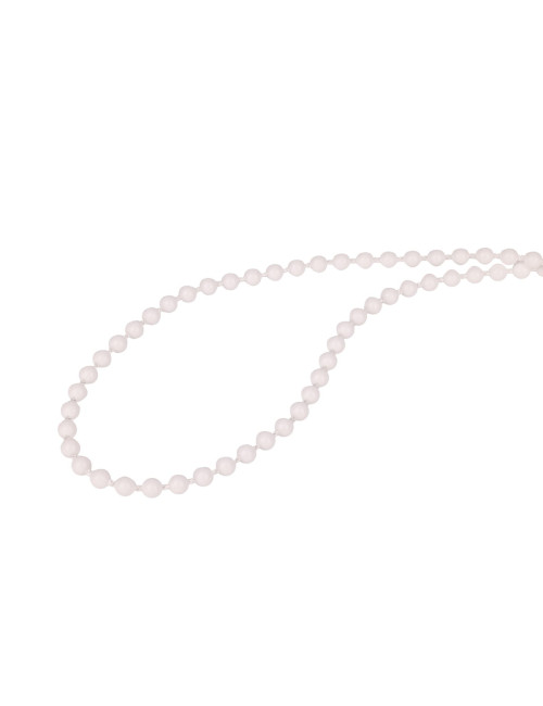 Łańcuszek koralikowy 150 cm biały do rolety rzymskiej