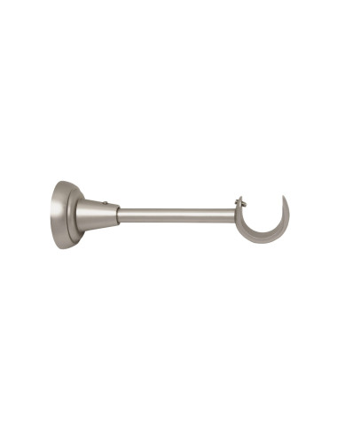 Wspornik pojedynczy rura 25 mm satyna nikiel ścienny klasyczny