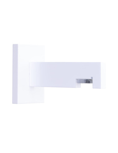 Uchwyt pojedynczy ścienny modern 25 biały 80 mm