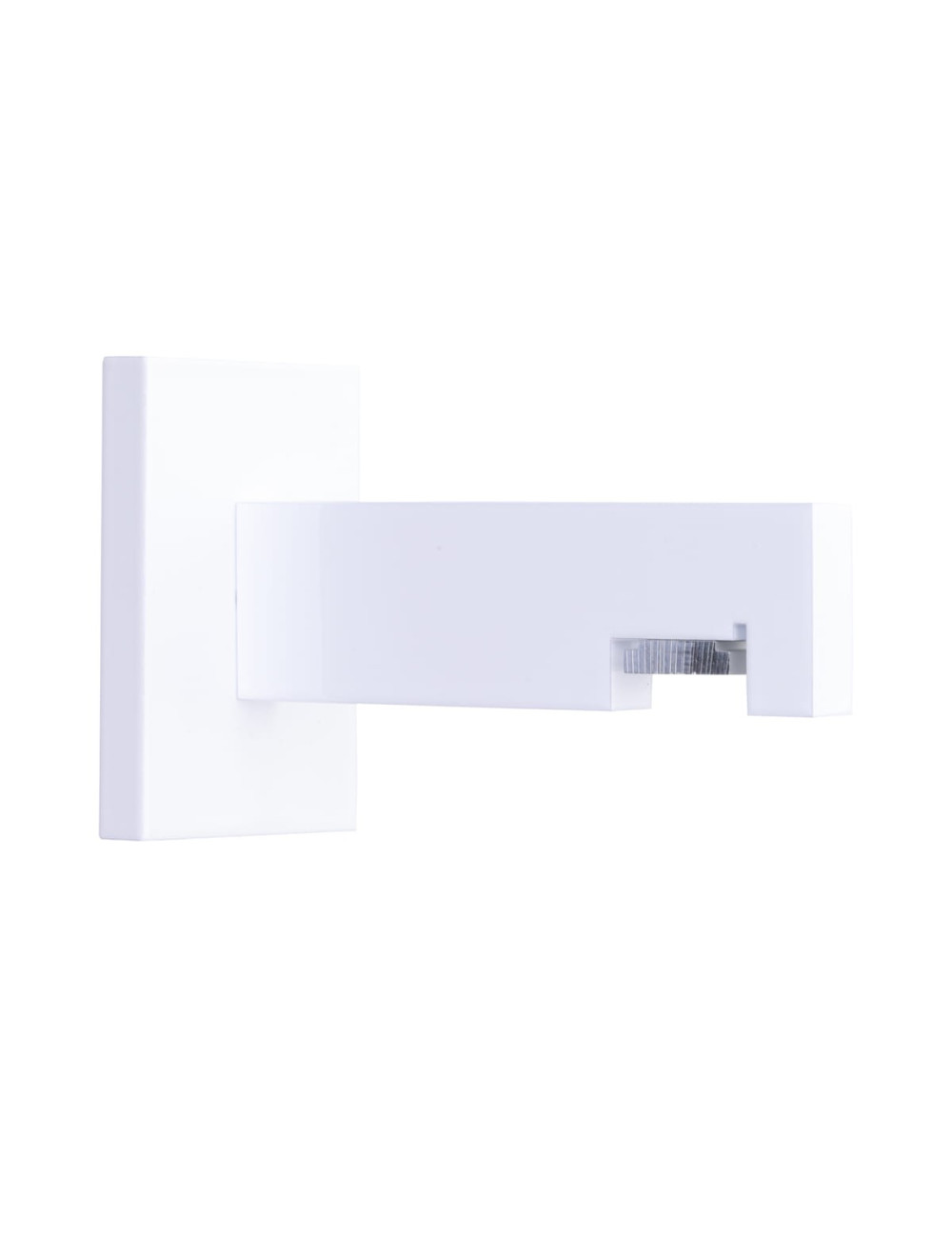 Uchwyt pojedynczy ścienny modern 25 biały 80 mm