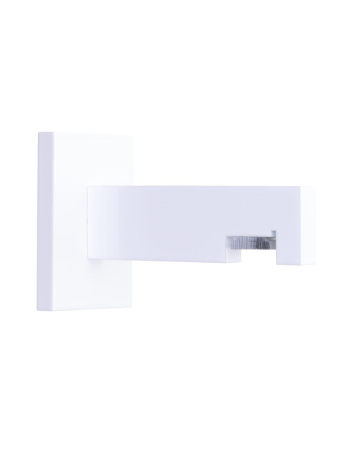 Uchwyt pojedynczy ścienny modern 25 biały 80 mm