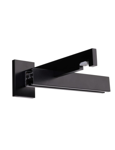 Uchwyt podwójny ścienny modern 25 czarny 80-80 mm