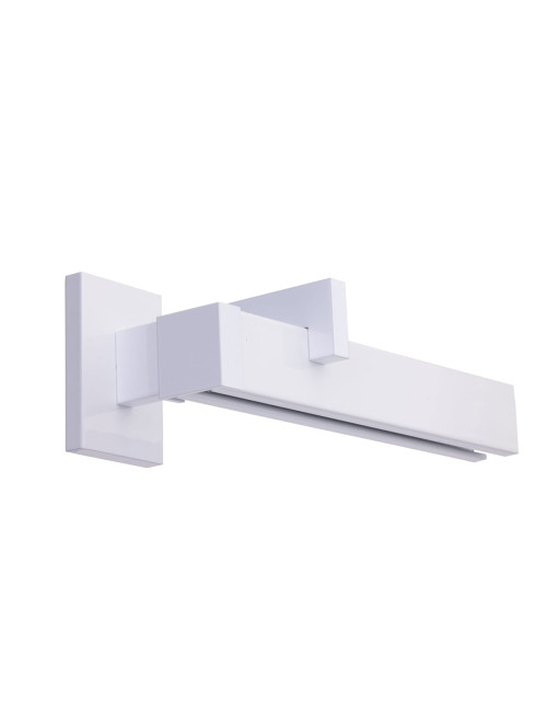 Uchwyt pojedynczy ścienny modern 25 biały 120 mm