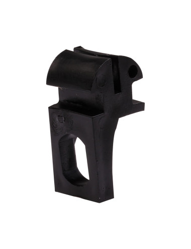 Suwak AS z oczkiem do szyny TS asymetryczny czarny