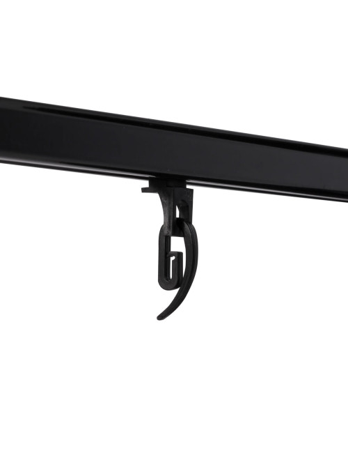 Suwak AS z oczkiem do szyny TS asymetryczny czarny