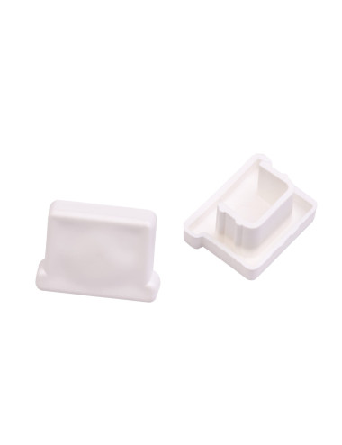 Zaślepka do szyny TS wciskana biała