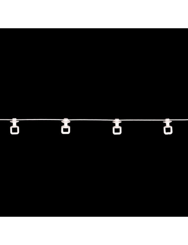 Ślizg na sznurku UNI fala 6 cm biały