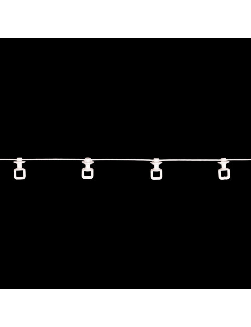 Ślizg na sznurku UNI fala 6 cm biały